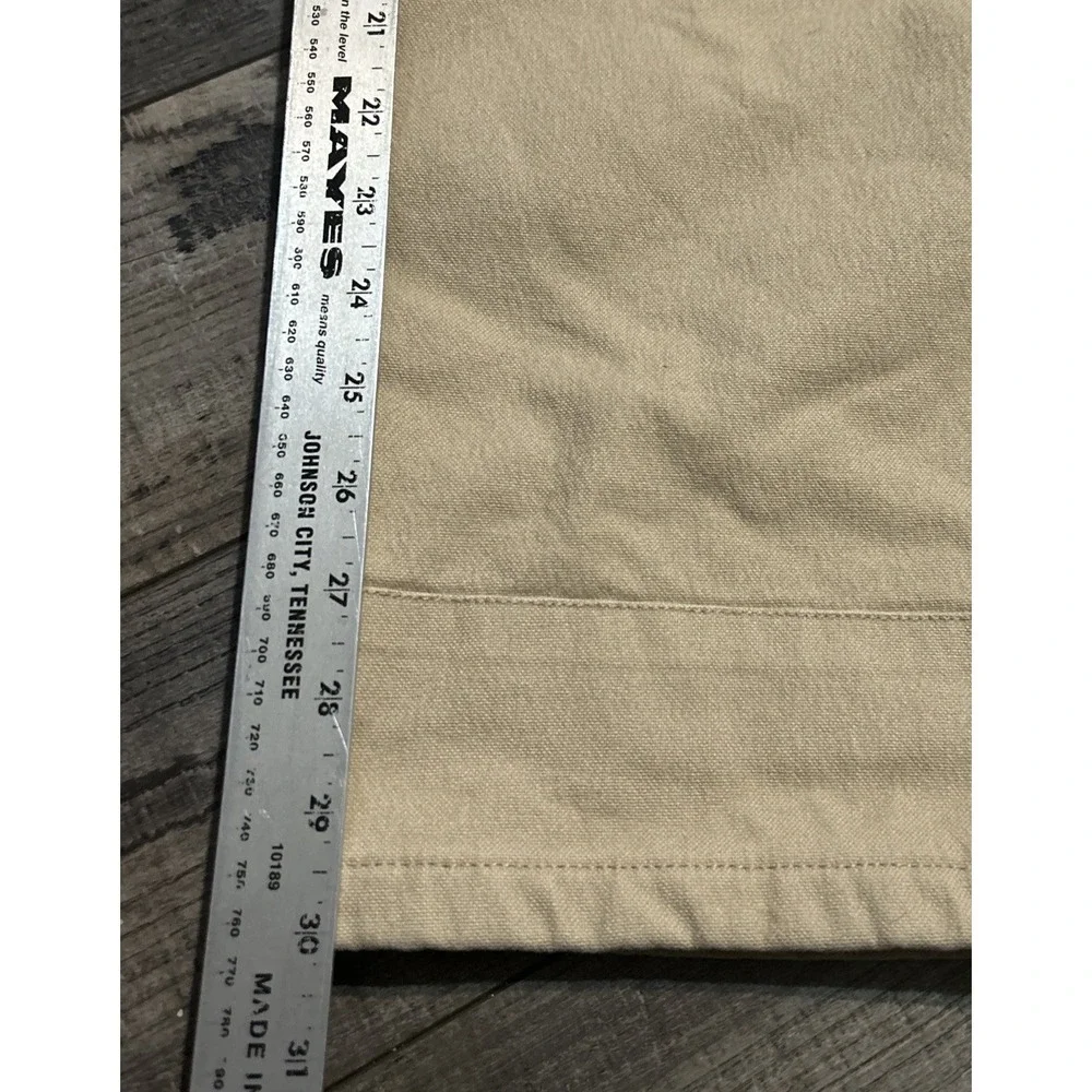 Mountain Khakis Mens Flannel Lined Hiking Pants Size 42x32 Beige, Paint On Them‎